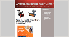 Desktop Screenshot of craftsmanmowerparts.com
